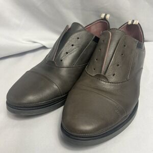 Pikolinos Soft Leather Comfort Shoes Slip On Lace Up Grey Women Sz 37 US 6